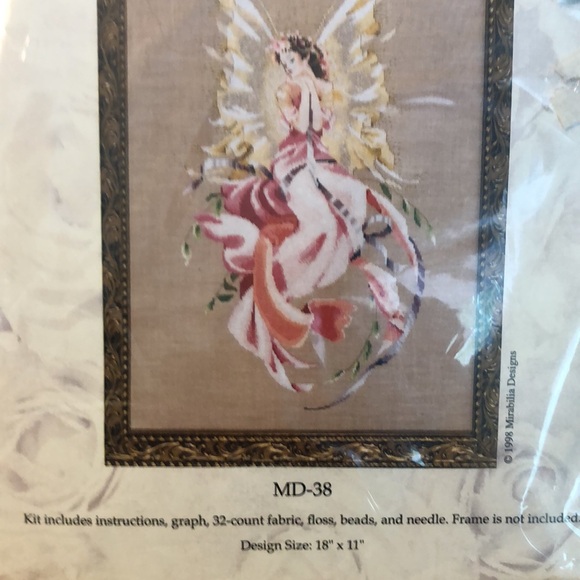 NIP Mirabilia “Titania, Queen of the Fairies” by Nora Corbett cross-stitch 18x11 - Picture 4 of 5
